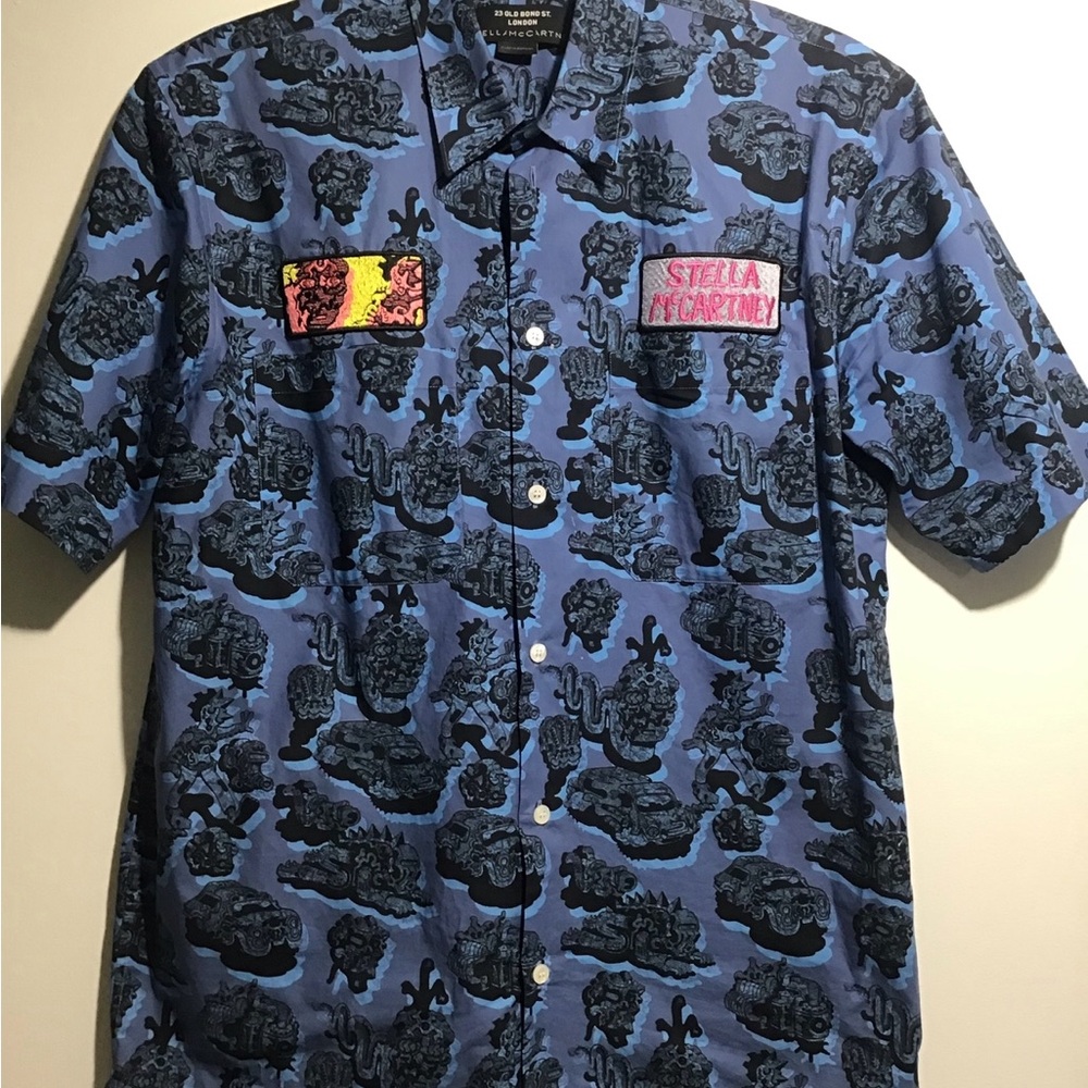 Stella McCartney Blue Casual Button Down Shirt